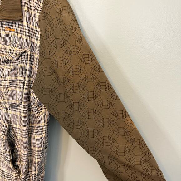 Massive Revolution Jacket Men 3X Green Plaid Reversible Full Zip Pockets Outdoor - Picture 5 of 16